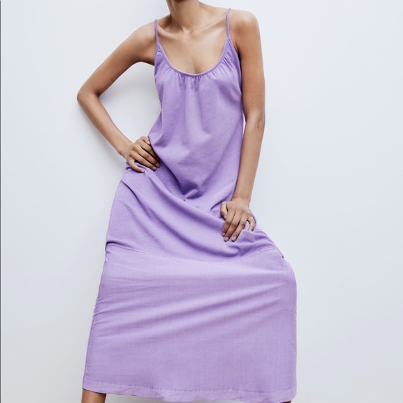 COPY - Zara new with tags Matching purple Dress - Picture 2 of 12